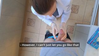 Dokter Rusia Cantik Mengocok Kontolku Saat Konsultasi! (asmr Pov)