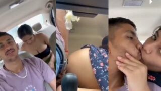 Gadis Menggoda Kekasihnya Di Mobil Dan Menikmati Seks Liar Di Luar Ruangan
