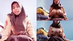 Hijab Pramuka, Toket Gede Bulat Basah, Siap Digoyang.