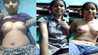 Seorang Cewek Desi Horny Pamer Tetek Dan Lubangnya Buat Pacar Indian.