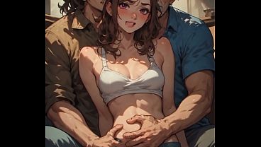 Ayah Tiri Sama Temennya Ngencengin Anak Tiri Pake Suara Ai Cowok ( Bikinan Ai )