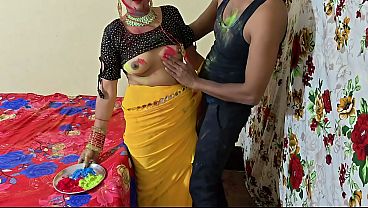 Holi Warna: Dever Bhabhi Pesta Holi Bercinta, Suara Hindi Jelas Bikin Basah